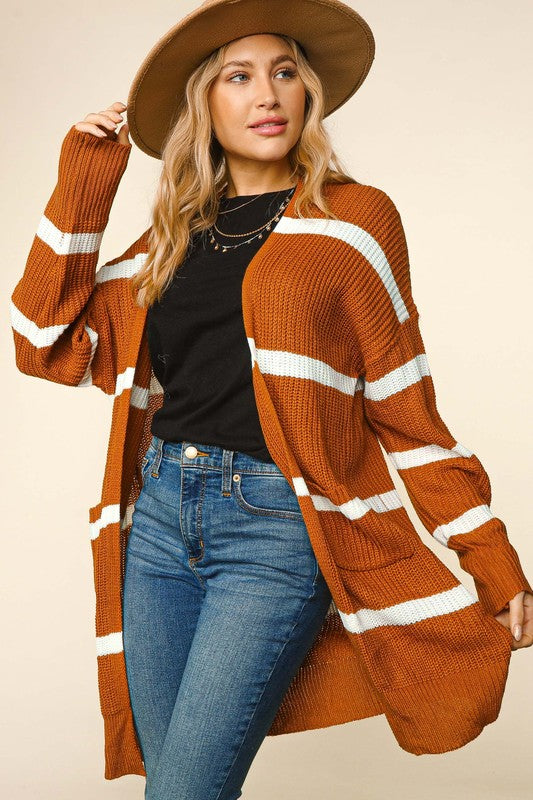 Still Falling For You Open Cardigan Sweater