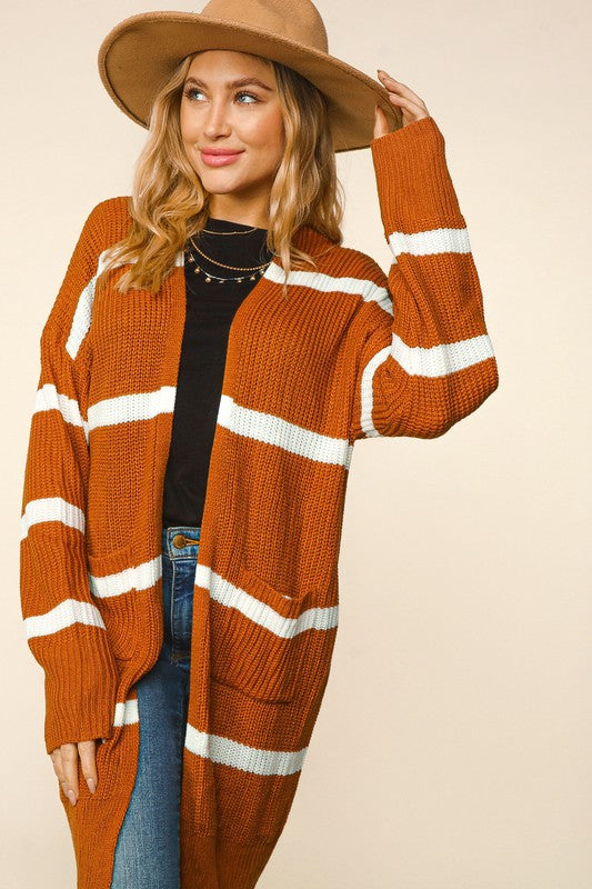 Still Falling For You Open Cardigan Sweater