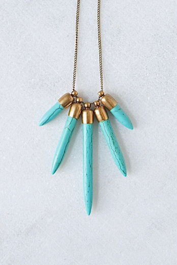 Howlite Spikes Necklace